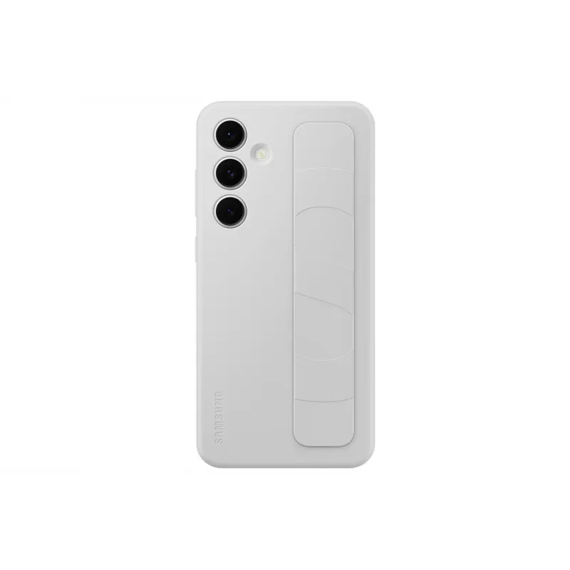 Dangtelis Samsung Galaxy S24 FE vienspalvis pilkas su stalinio stovo funkcija