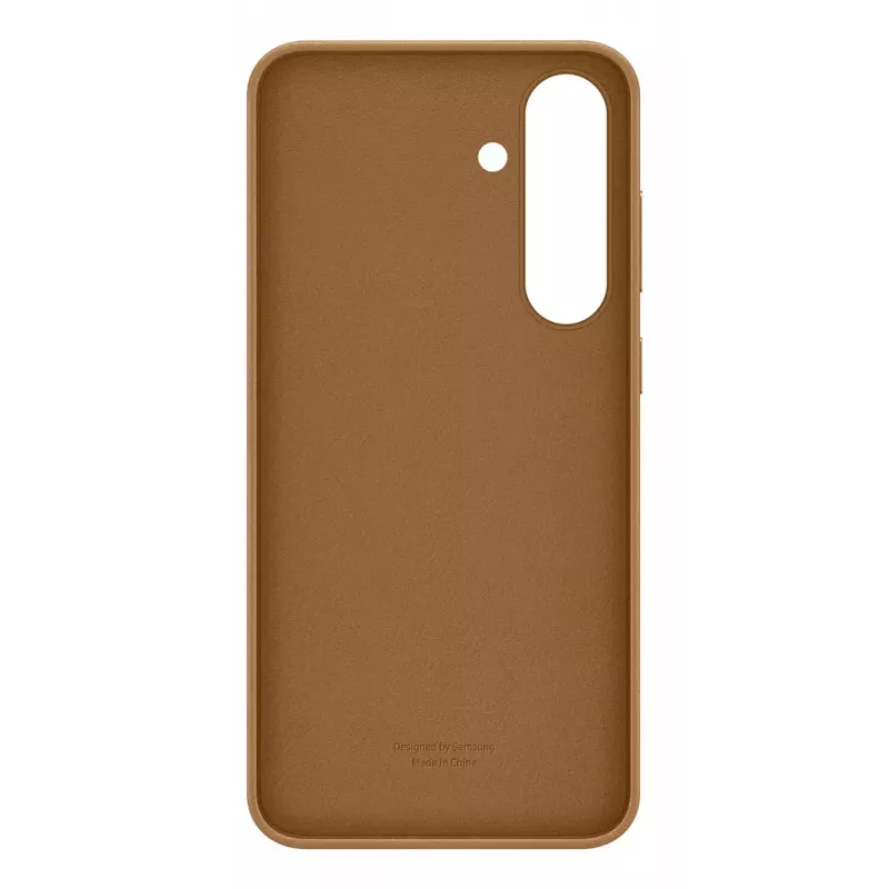 Dirbtinės odos dėklas Samsung Galaxy S25+ dangtelis rudas 6,7 colio