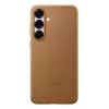 Dirbtinės odos dėklas Samsung Galaxy S25+ dangtelis rudas 6,7 colio