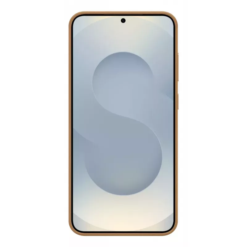Dirbtinės odos dėklas Samsung Galaxy S25+ dangtelis rudas 6,7 colio
