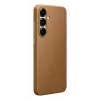 Dirbtinės odos dėklas Samsung Galaxy S25+ dangtelis rudas 6,7 colio