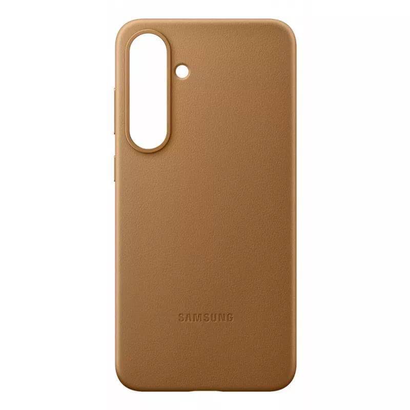 Dirbtinės odos dėklas Samsung Galaxy S25+ dangtelis rudas 6,7 colio
