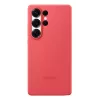 Dangtelis Samsung Galaxy S25 Ultra silikoninis dėklas raudonas vienspalvis