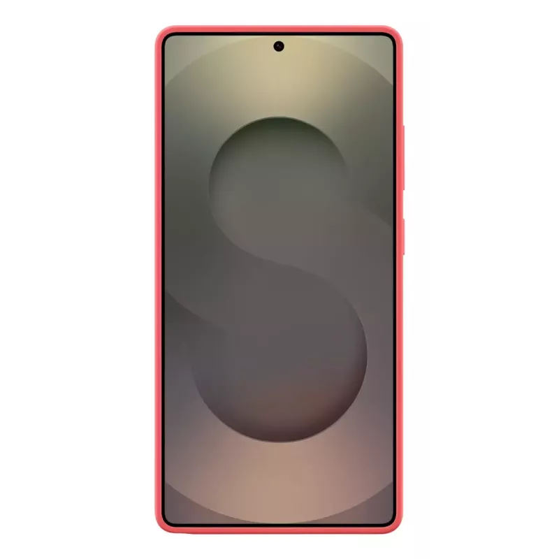 Dangtelis Samsung Galaxy S25 Ultra silikoninis dėklas raudonas vienspalvis