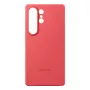 Dangtelis Samsung Galaxy S25 Ultra silikoninis dėklas raudonas vienspalvis