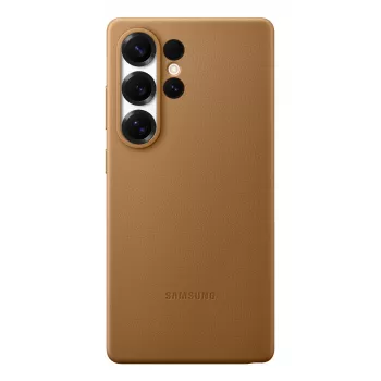 Samsung Kindsuit dirbtinės odos dėklas Galaxy S25, Užvalkalas, Samsung, Galaxy S25 Ultra, 17,5 cm (6,9 colio), Ruda