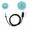 i-tec USB-C DisplayPort kabelio adapteris 4K / 60 Hz 200 cm, 2 m, USB Type-C, DisplayPort, kištukas, kištukas, 3840 x 2160 pikselių