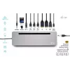 i-tec USB-C Metalinė ergonominė 3x 4K ekrano prijungimo stotelė + 100 W maitinimo tiekimas