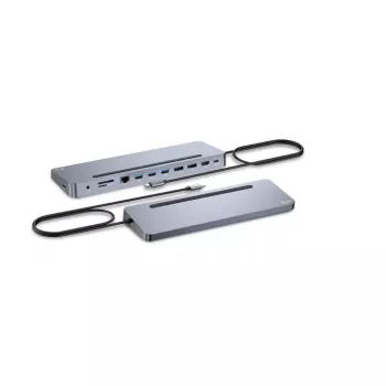 i-tec USB-C Metalinė ergonominė 3x 4K ekrano prijungimo stotelė + 100 W maitinimo tiekimas