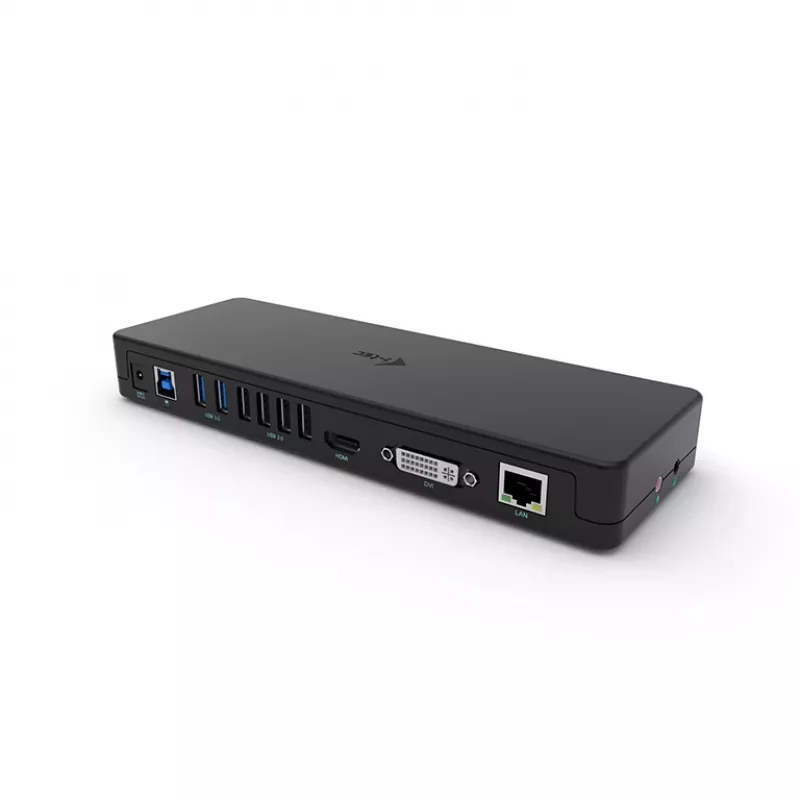i-tec USB 3.0 / USB-C dvigubo ekrano dokinė stotis HDMI DVI + VGA