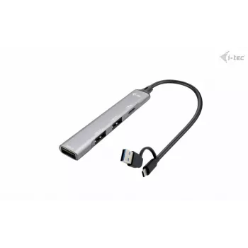 i-tec USB-C/USB-A metalinis HUB 1x USB 3.0 + 3x USB 2.0