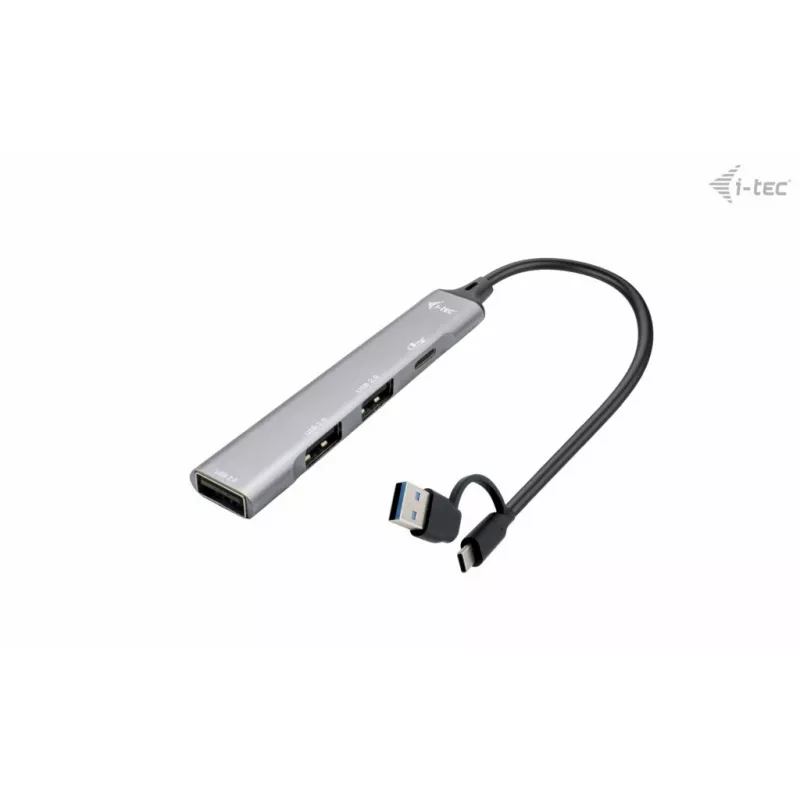 i-tec USB-C/USB-A metalinis HUB 1x USB 3.0 + 3x USB 2.0