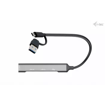 i-tec USB-C/USB-A metalinis HUB 1x USB 3.0 + 3x USB 2.0