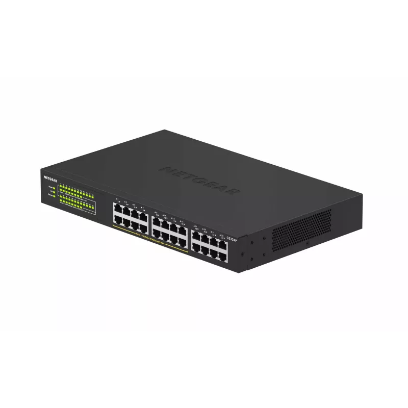 NETGEAR GS324P Nevaldomas Gigabit Ethernet (10/100/1000) Power over Ethernet (PoE) 1U Juodas