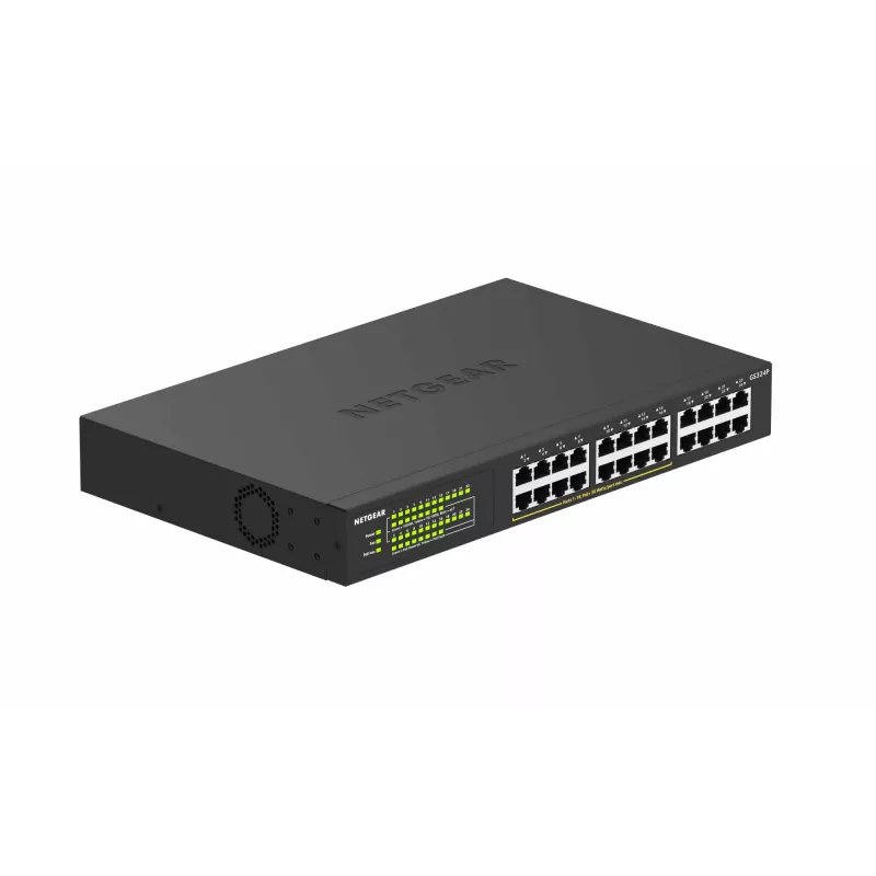 NETGEAR GS324P Nevaldomas Gigabit Ethernet (10/100/1000) Power over Ethernet (PoE) 1U Juodas
