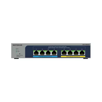 NETGEAR 8 prievadų Ultra60 PoE++ Multi-Gigabit (2.5G) Ethernet Plus komutatorius, valdomas, L2/L3, 2.5G Ethernet (100/1000/2500), pilnas dvipusis ryšys, maitinimas per Ethernet (PoE)