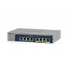 NETGEAR 8 prievadų Ultra60 PoE++ Multi-Gigabit (2.5G) Ethernet Plus komutatorius, valdomas, L2/L3, 2.5G Ethernet (100/1000/2500), pilnas dvipusis ryšys, maitinimas per Ethernet (PoE)