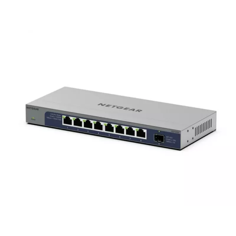 NETGEAR GS108X Nevaldomas L2 Gigabit Ethernet (10/100/1000) Pilka