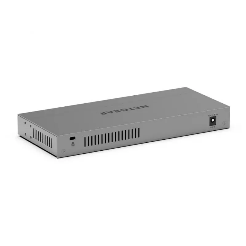NETGEAR GS108X Nevaldomas L2 Gigabit Ethernet (10/100/1000) Pilka