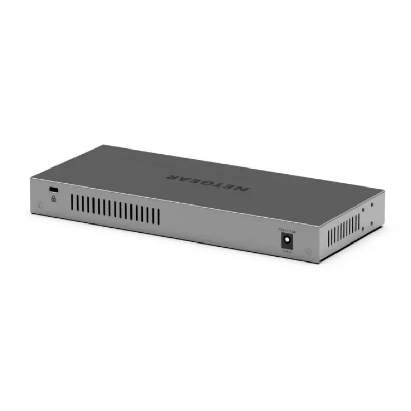 NETGEAR GS108X Nevaldomas L2 Gigabit Ethernet (10/100/1000) Pilka