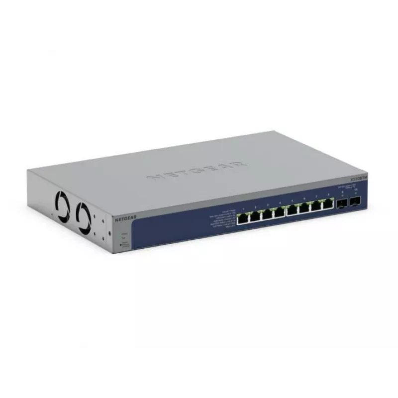 Valdomas komutatorius NETGEAR XS508TM L2/L3/L4, pilkas