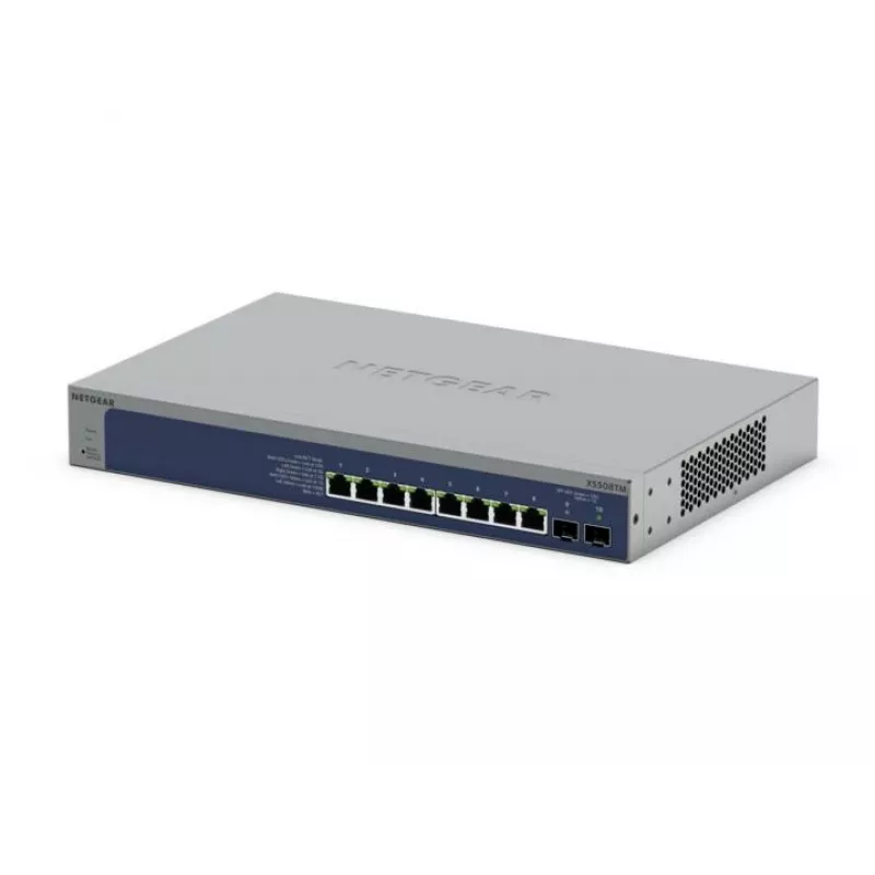 Valdomas komutatorius NETGEAR XS508TM L2/L3/L4, pilkas