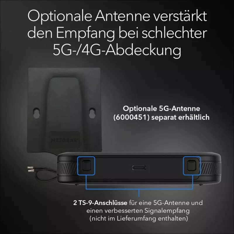 NETGEAR M3 belaidis maršrutizatorius Dviejų juostų (2,4 GHz / 5 GHz) Juoda