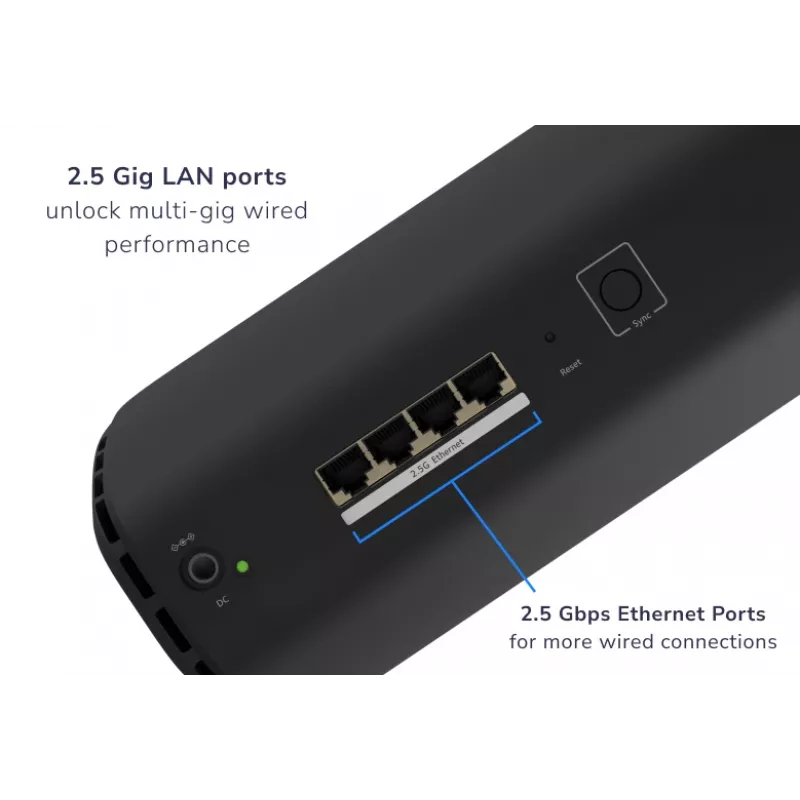 NETGEAR RBE870B Tri-band (2.4 GHz / 5 GHz / 6 GHz) Wi-Fi 7 (802.11be) Juoda 4 Internal