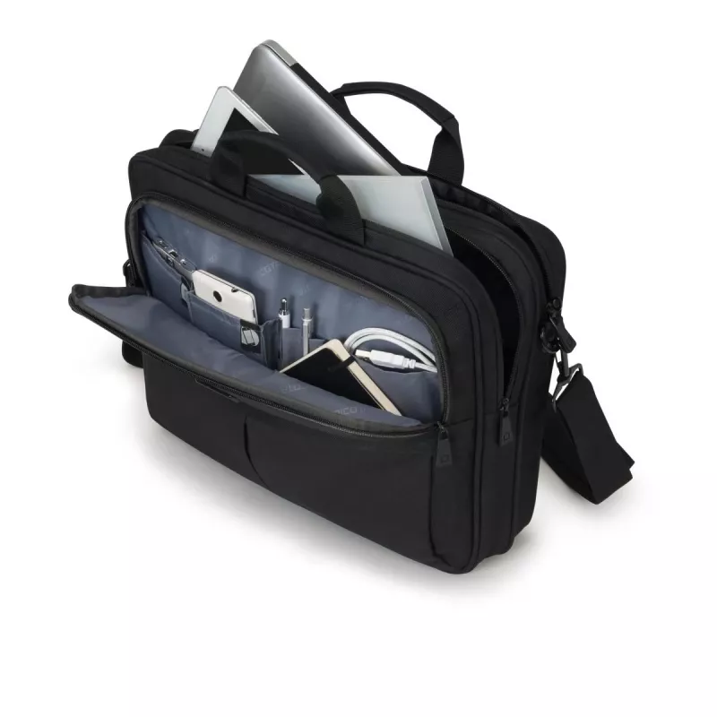 DICOTA Top Traveller Scale - 14-15,6 col. nešiojamojo kompiuterio dėklas - juodas / 600d perdirbtas PET