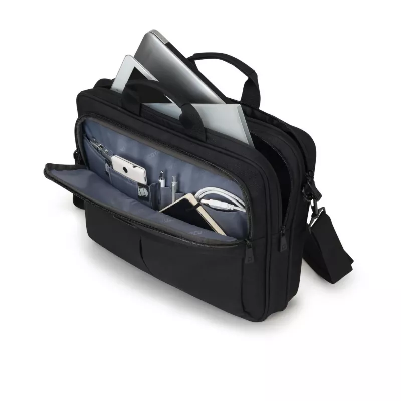 DICOTA Top Traveller Scale - 12-14,1 col. nešiojamojo kompiuterio dėklas - juodas / 600d perdirbtas PET