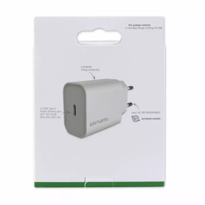 Vidinis įkroviklis 4smarts 465575 Universal White USB