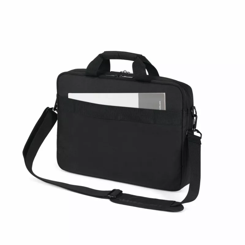 DICOTA Eco Top Traveller Core – 13–14,1 col. nešiojamojo kompiuterio krepšys – juodas / 300D 100 % perdirbtas PET poliesteris