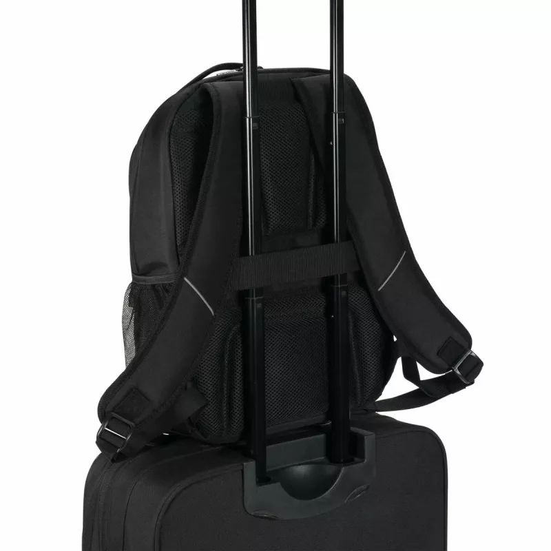 DICOTA Eco Core - 15-17.3in Nešiojamojo kompiuterio kuprinė - Juoda / 300d 100% perdirbto PET poliesterio