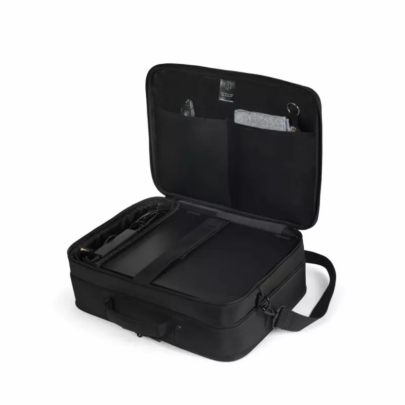 DICOTA Eco Multi Core - 14-16in Nešiojamojo kompiuterio krepšys - Juodas / 300d 100% perdirbtas PET poliesteris