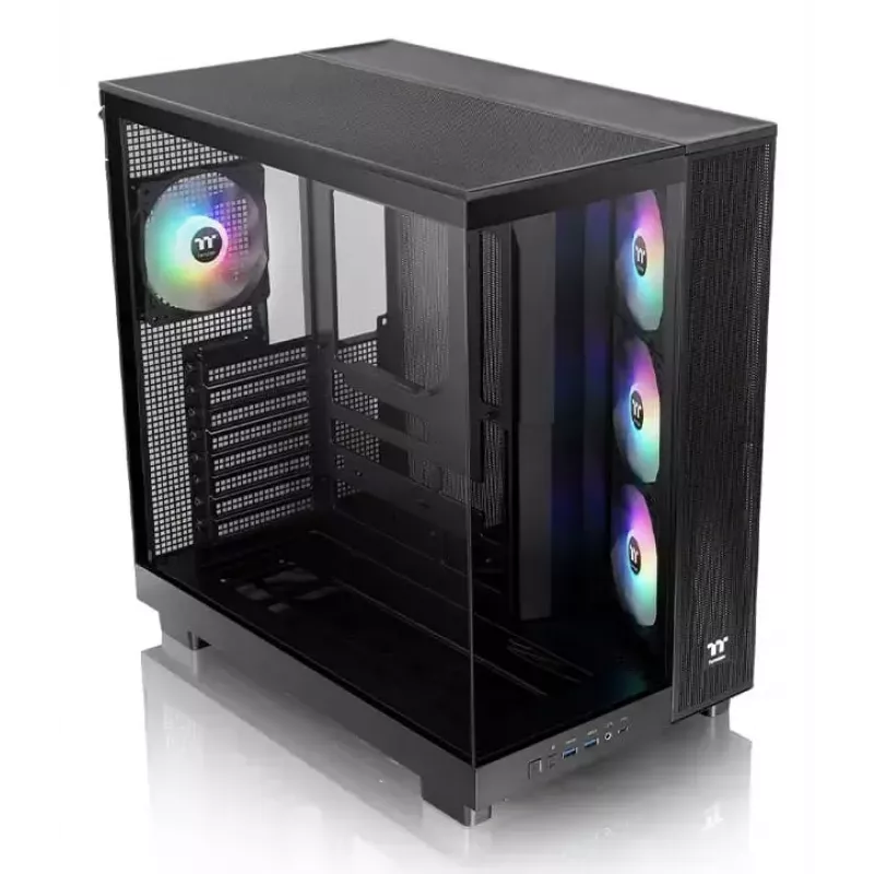Thermaltake View 380 XL TG ARGB Midi Tower korpusas, juodas