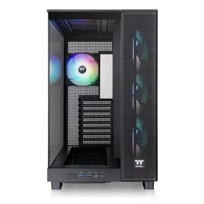 Thermaltake View 380 XL TG ARGB Midi Tower korpusas, juodas