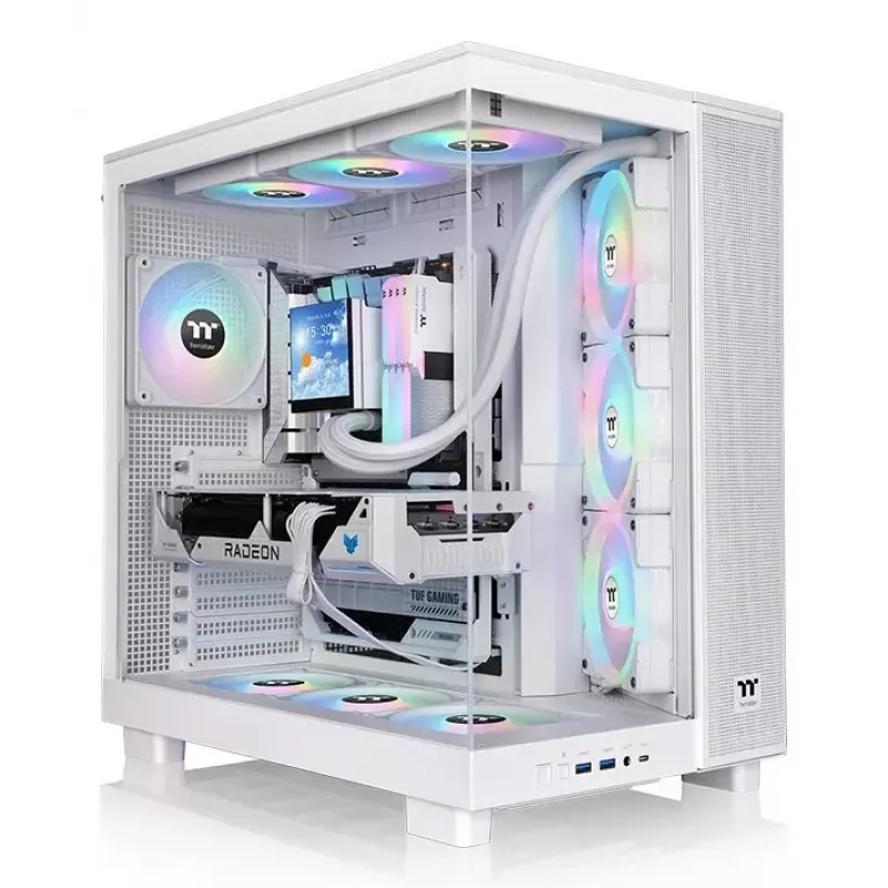 PC Case Thermaltake View 380 XL TG ARGB Midi Tower Baltos spalvos