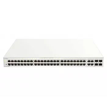 “D-Link” 52 prievadų gigabitinis PoE+ “Nuclias” išmanusis valdomas komutatorius su 4x 1G combo prievadais, 370 W