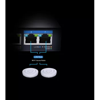 D-Link 7 prievadų kelių gigabitų nevaldomas komutatorius