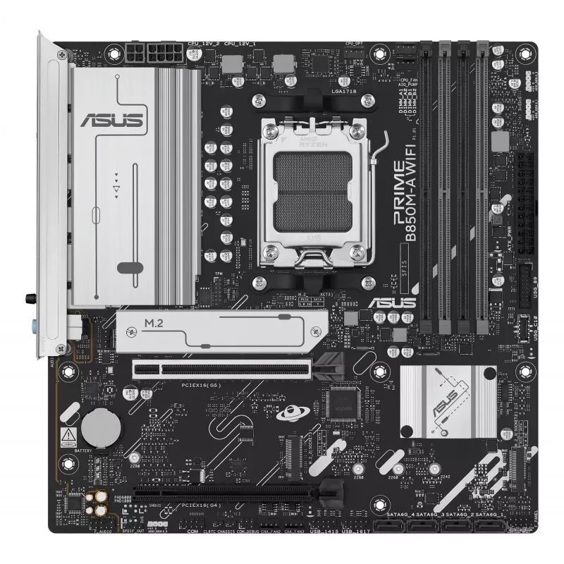 ASUS PRIME B850M-A WIFI AMD B850 lizdas AM5 mikro ATX