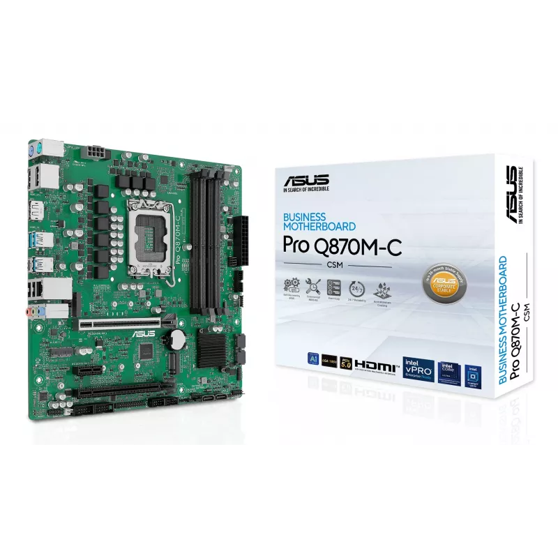 ASUS PRO Q870M-C-CSM Intel® Q870 LGA 1851 (Socket V1) micro ATX
