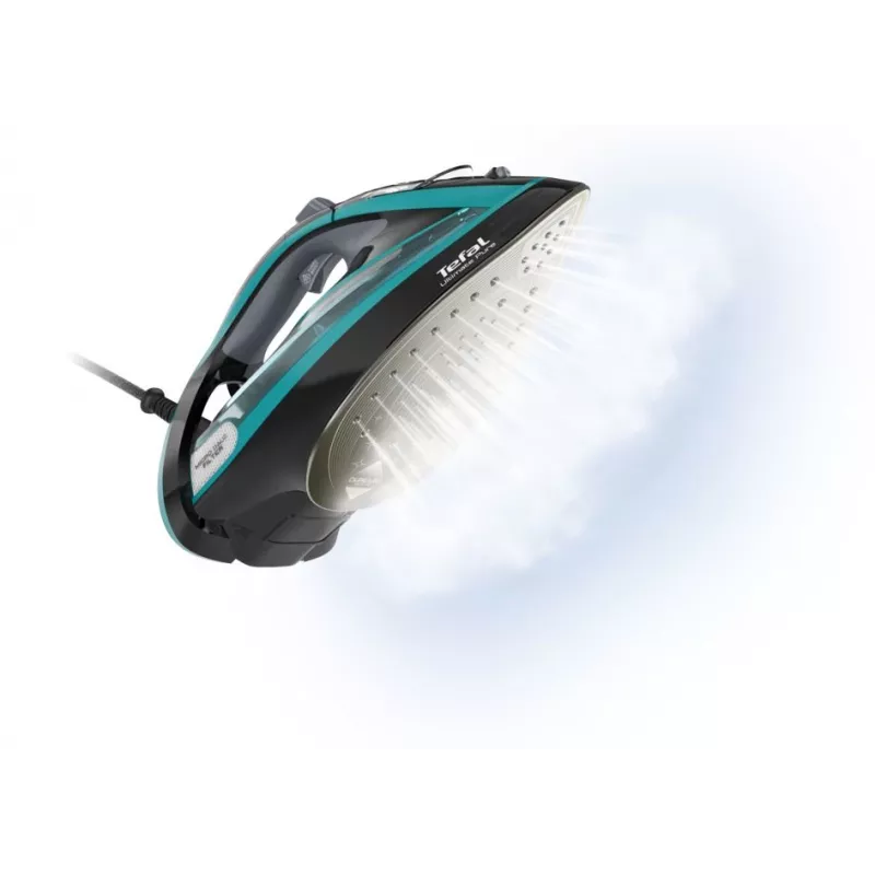 Tefal Ultimate Pure FV9844 Sausas ir garinis lygintuvas Durilium Autoclean padas 3200 W Juoda, Mėlyna