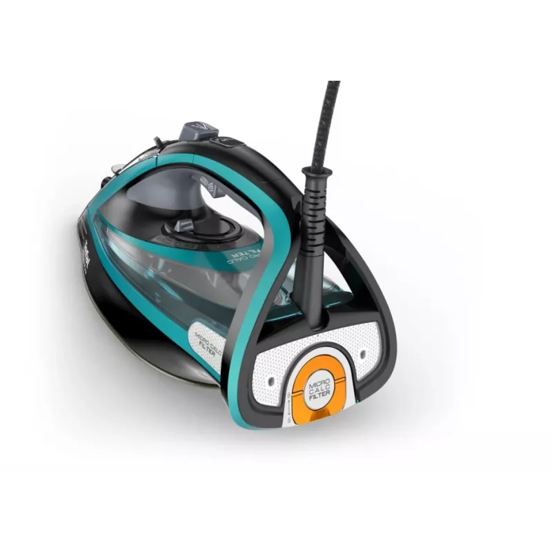 Tefal Ultimate Pure FV9844 Sausas ir garinis lygintuvas Durilium Autoclean padas 3200 W Juoda, Mėlyna