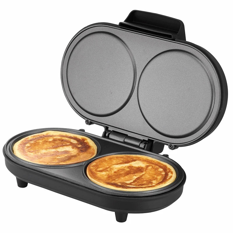 Unold Pancake-Maker American, 2 blynai, Juoda, Nerūdijantis plienas, 13,5 cm, Aliuminis, Sukamasis, 0,75 m