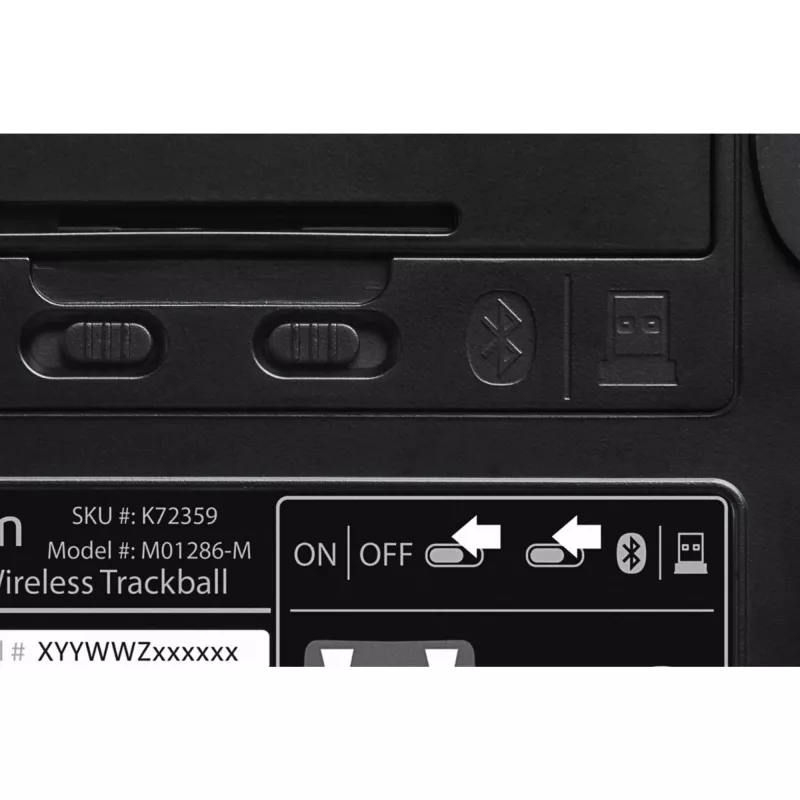 Kensington Expert pelė belaidis rutulinis pelės įrenginys, abiem rankoms tinkamas, optinis, RF belaidis + Bluetooth, 400 DPI, juodas