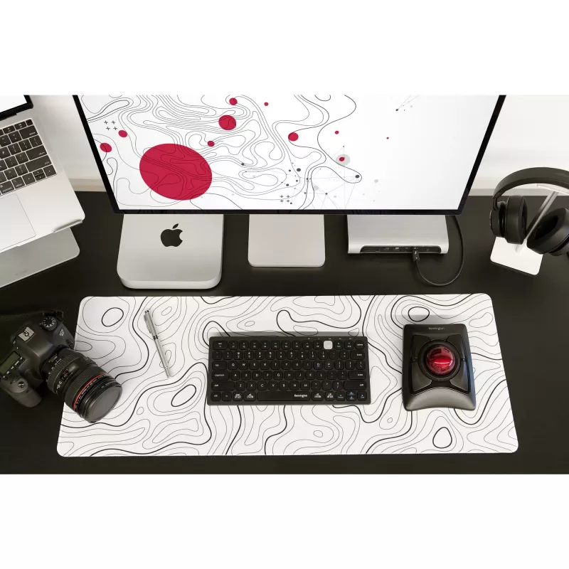 Kensington Expert pelė belaidis rutulinis pelės įrenginys, abiem rankoms tinkamas, optinis, RF belaidis + Bluetooth, 400 DPI, juodas