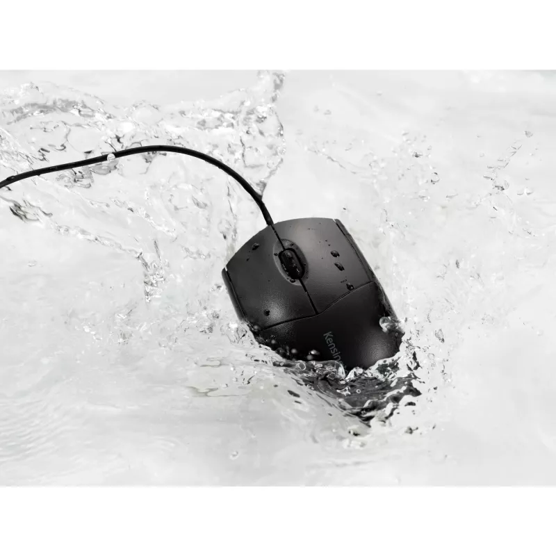 Kensington Pro Fit laidinė plaunama pelė, abiem rankoms tinkama, optinė, USB, 1600 DPI, juoda