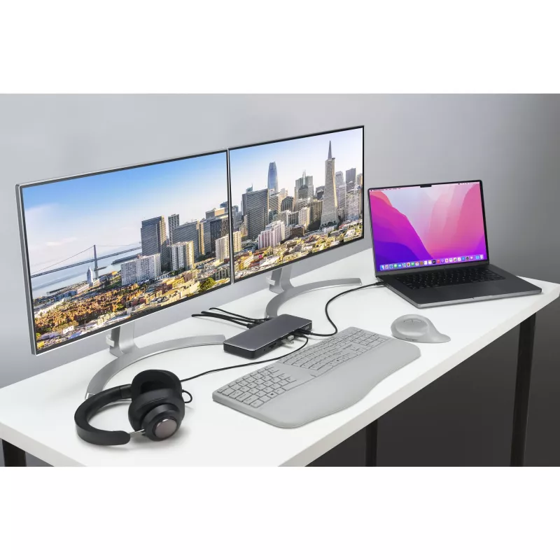 Kensington SD5760T Thunderbolt 4 Dual 4K dokų stotis su 96 W galios tiekimu