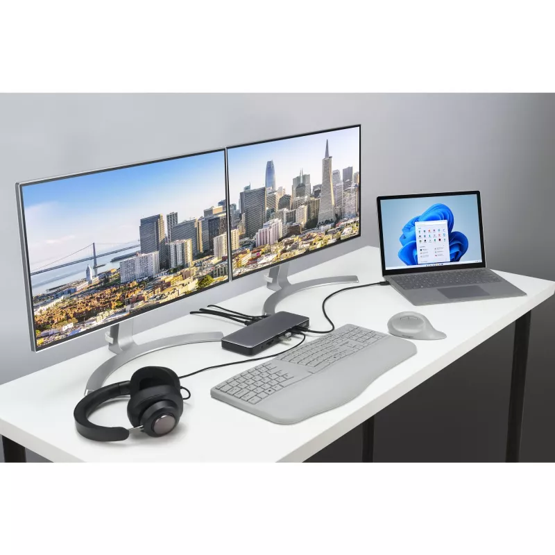 Kensington SD5760T Thunderbolt 4 Dual 4K dokų stotis su 96 W galios tiekimu