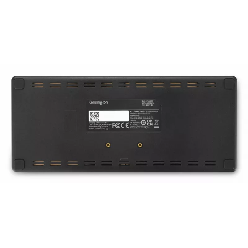 Kensington SD4781P EQ USB-C & USB-A Dual 4K Dockavimo stotelė, laidinė, USB 3.2 Gen 2 (3.1 Gen 2) Type-C, 100 W, 3,5 mm, 10,100,1000 Mbit/s, juoda